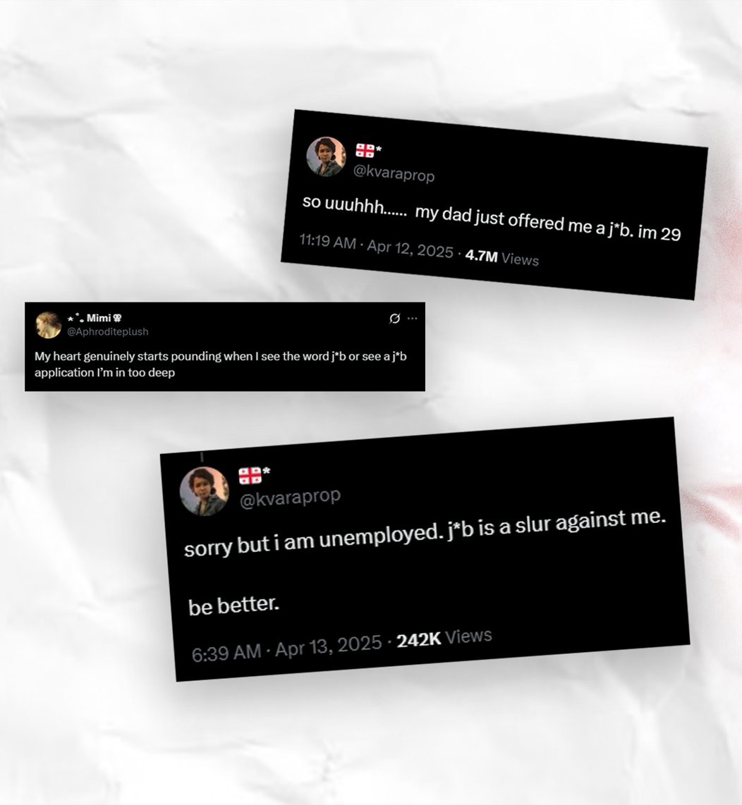 Viral posts about j*b being a slur